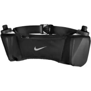 Image of Nike Double Pocket Fitness Belt Bag (18cm x 8cm) (Black)