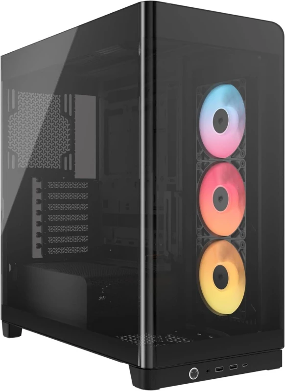 Image of Corsair FRAME 4500X RS-R ARGB Panoramic Glass Mid-Tower PC Case - Black - CC-9011314-WW