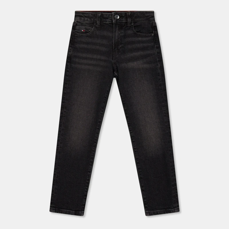 Image of Tommy Hilfiger Kids Straight Leg Jeans Wash Black PT2 male 10Y