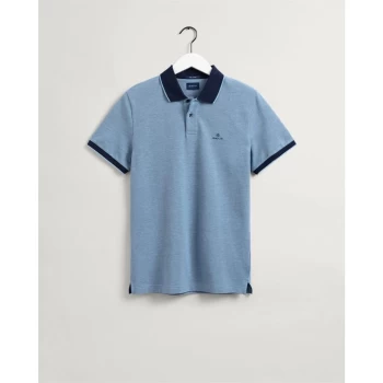 Image of Gant Oxford Rugger Polo Shirt Mens - Blue