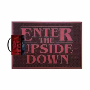 Image of Stranger Things Enter The Upside Down Door Mat (One Size) (Red)
