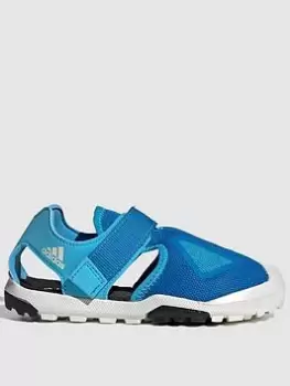 Image of Adidas Terrex Kids Captain Toey Sandal, Blue/White, Size 2