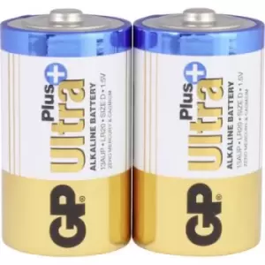 Image of GP Batteries GP13AUP / LR20 D battery Alkali-manganese 1.5 V 2 pc(s)