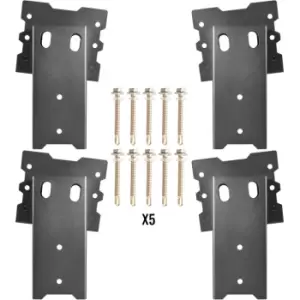 Image of Deer Blind Brackets, 4' x 4' 4 PCs Deer Stand Brackets Powder Coated Steel, Tree House Brackets Heavy Duty Deer Stands, Elevated Deer Blinds for