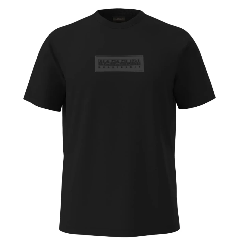 Image of T-Shirt Napapijri S-Box Logo Noir Male L