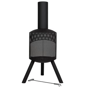 Image of La Hacienda Santana Perforated Fireplace - Black