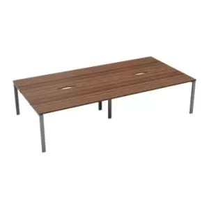 Image of Tc CB 4 Person Bench 1600 x 800 Cut Out Dark Walnut-Silver