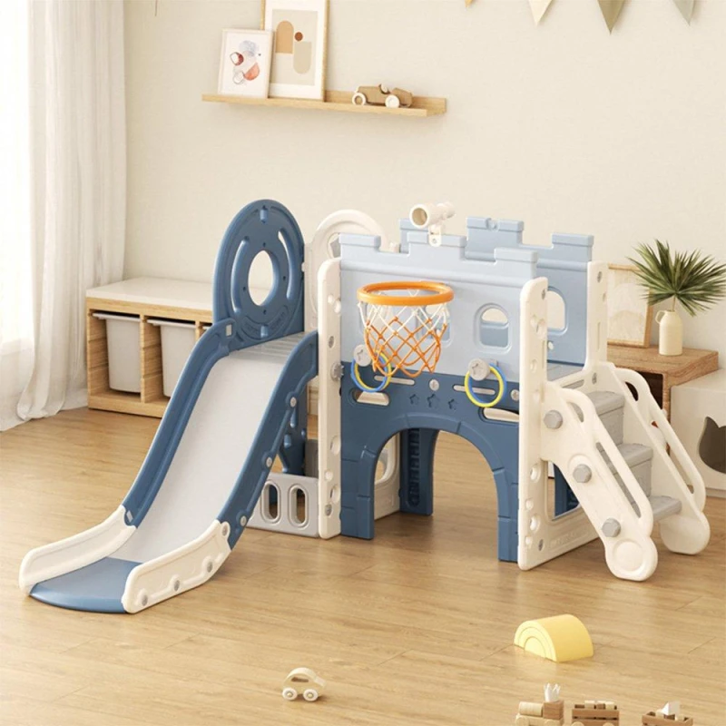 Image of KIDKID Pirate Ship Slide Playset Blue unisex One size