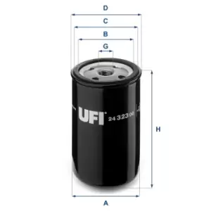 Image of 24.323.00 UFI Fuel Filter