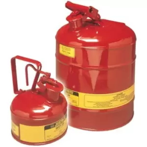 Image of Justrite Metal Safety Cans for flammable liquids - 19 litre