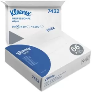 Image of Kimberly Clark White Medical Wipes Wipe, 66 Per Package 110mm, X 185mm