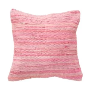 Image of Sass & Belle Pink Chindi Rag Cushion