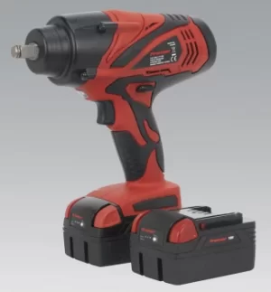 Image of Sealey CP3005 Cordless Lithium-ion Impact Wrench 18V 4Ah 1/2"Sq Drive 650Nm