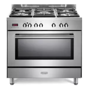 Image of DeLonghi DSR917DFM 90cm Modern Single Cavity Dual Fuel Range Cooker St