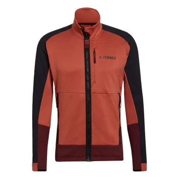 Image of adidas Terrex Tech Flooce Hiking Fleece Mens - Orange