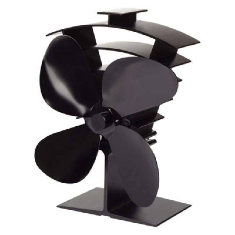 Image of Valiant Premium IV heat Powered Stove Fan in Black - For use with Stoves and Log Burners Black