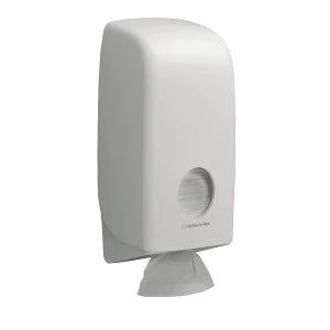 Image of Aquarius White Bulk Pack Toilet Tissue Dispenser 6946