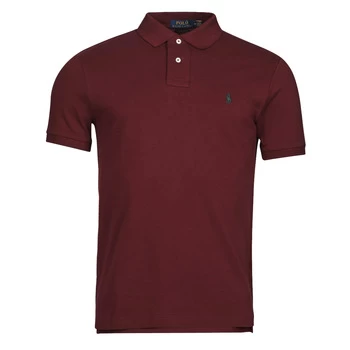 Image of Polo Ralph Lauren KETINA mens Polo shirt in Bordeaux - Sizes EU XXL,EU S,EU M,EU L,EU XL,EU XS