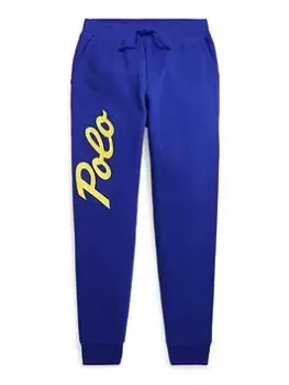 Image of Ralph Lauren Boys Polo Logo Jog Pants - Blue Size 7 Years=S