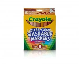 Image of Crayola Multicultural Markers Pack of 8