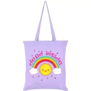 Image of Grindstore Dead Inside Tote Bag (One Size) (Lilac) - Lilac
