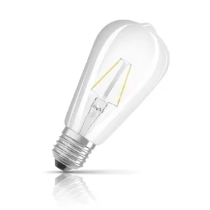 Image of Osram ST64 LED Light Bulb E27 4W (40W Eqv) Warm White Filament Parathom Clear