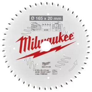 Image of Milwaukee Thin Kerf Wood Cutting Circular Saw Blade 190mm 36T 30mm
