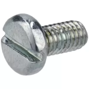 Image of R-TECH 337011 Slotted Pan Head Machine Screws BZP M3 6mm - Pack Of 100