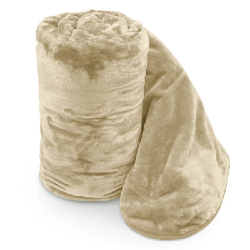 Image of Velosso Luxurious Ultra-Soft Plush Faux Mink Fur Throw Blanket - 150Cm X 200Cm , For Sofa, Bed - Latte