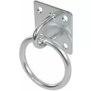 Image of Fixman Chain Plate Electro Galvanised - Ring 50mm x 50mm