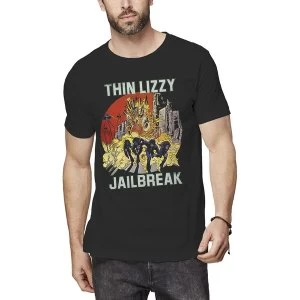 Image of Thin Lizzy - Jailbreak Explosion Unisex Medium T-Shirt - Black