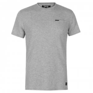 Image of Firetrap Blackseal Herringbone T Shirt - Grey