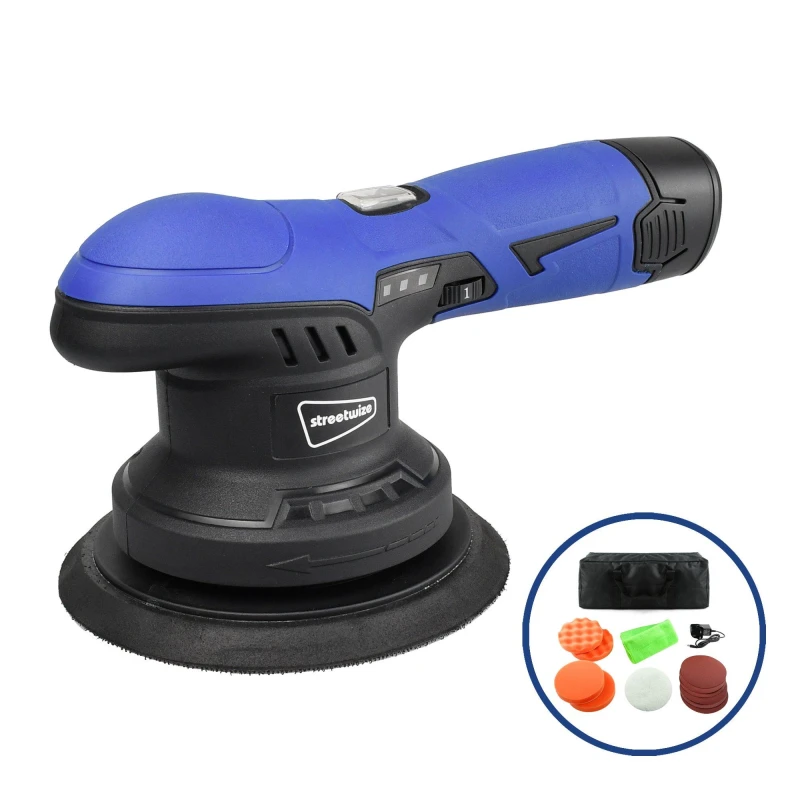 Image of Streetwize Cordless Buffer Polisher & Sander Blue/Black unisex 14x24x15cm