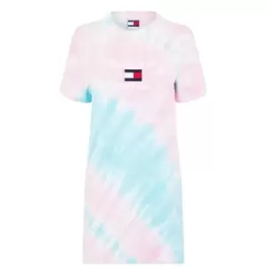 Image of Tommy Hilfiger Tie Dye Dress - Blue