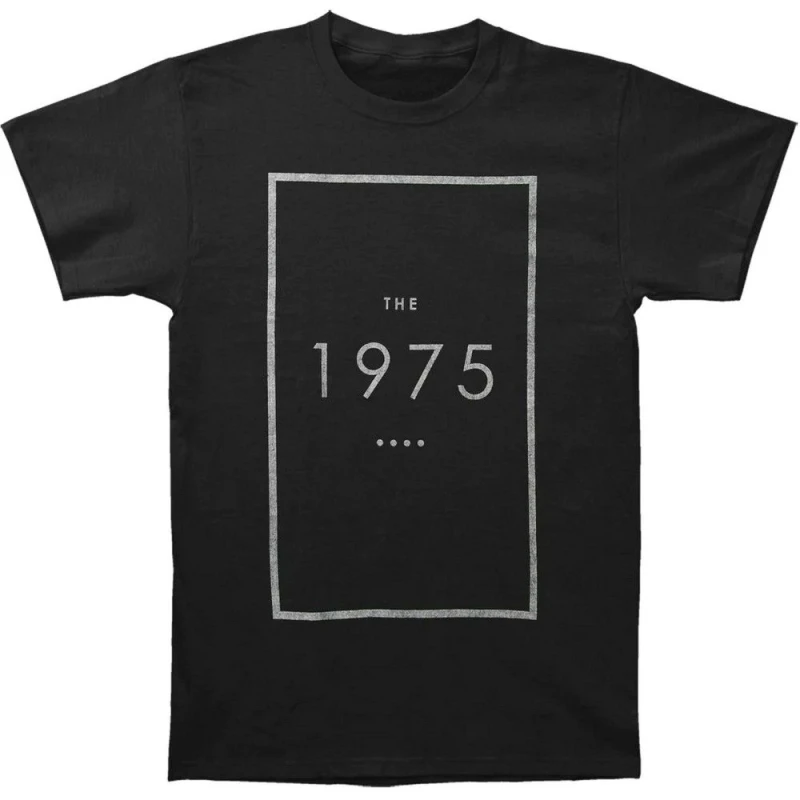 Image of The 1975 Mens Logo Cotton T-Shirt in Black Size: Small Black Male S