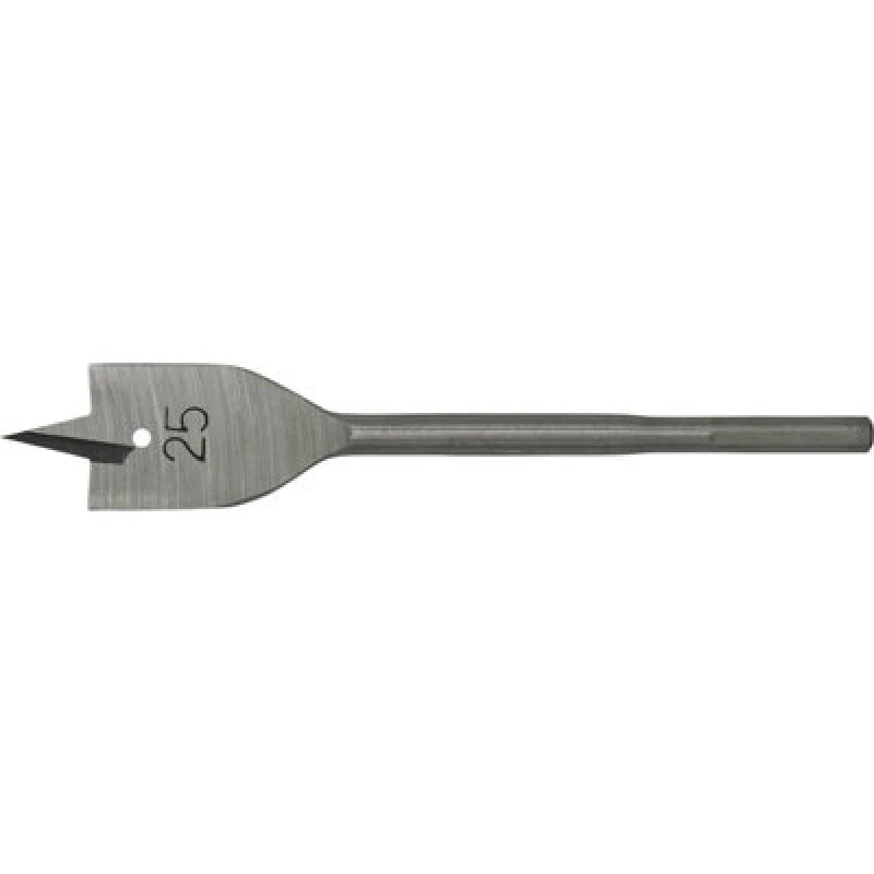 Image of Loops 25 x 152mm Fully Hardened Wood Drill Bit - Hex Shank - High Performance Woodwork Multi