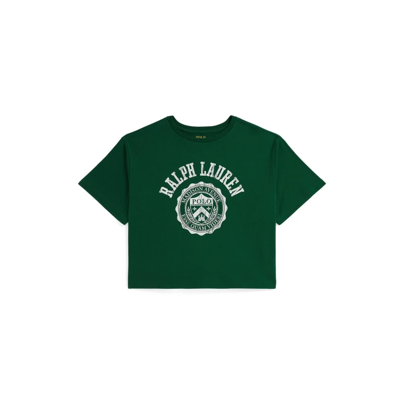 Image of Polo Ralph Lauren Kids Large Logo Regular Fit T-Shirt New Forest female 8-9Y/M