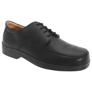 Image of Roamers Mens Extra Wide Fitting Lace Tie Shoes (8 UK) (Black)
