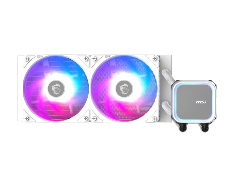 Image of MSI MAG CORELIQUID A13 240mm RGB AIO Liquid CPU Cooler - White MAG CORELIQUID A13 240 WHITE