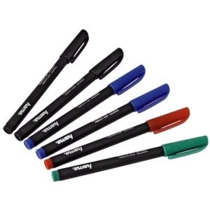 Image of Hama CD/DVD Marker 6-Set 2xBlack / Red / Green / 2xBlue