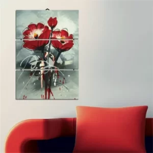 Image of B18 Multicolor Decorative MDF Painting (3 Pieces)
