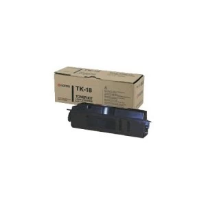 Image of Kyocera TK18 Black Laser Toner Ink Cartridge