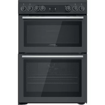 Image of Cannon by Hotpoint CD67V9H2CA/UK Electric Cooker with Ceramic Hob - Black - A/A Rated