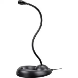 Image of SpeedLink Lucent PC microphone Black Corded incl. cable, Stand