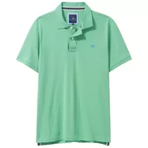 Image of Crew Clothing Mens Classic Pique Polo Shirt Green Space Medium