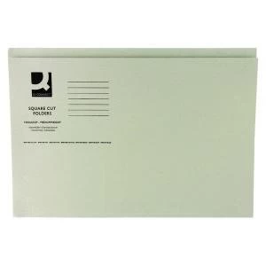 Image of Q-Connect Square Cut Folder Mediumweight 250gsm Foolscap Buff Pack of
