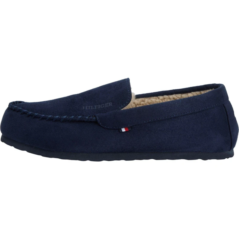 Image of Tommy Hilfiger Mens Driver Moccasin Slippers Desert Sky male 7 (41)