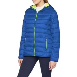 Image of Result Urban Womens/Ladies Snowbird Hooded Jacket (S) (Ocean/Lime)