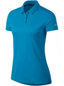 Image of Nike Golf Dry Short Sleeve Polo Aqua