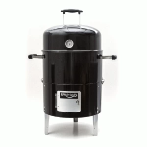 Image of Bar-Be-Quick Smoker and Grill Charcoal BBQ - Black